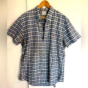 BROOKS BROTHERS Navy and White Shirt